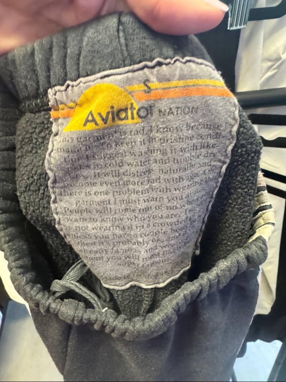 EUC Aviator Nation 5 Stripe Sweatpants. - Picture 5 of 7